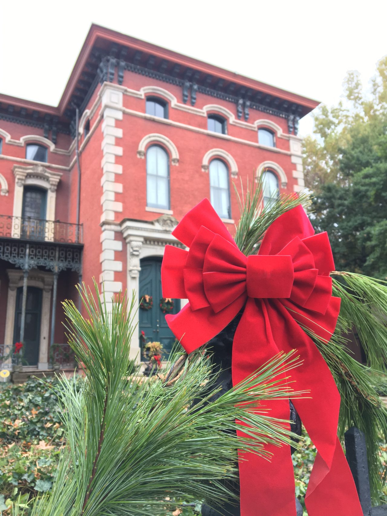 Brennan House decorated for the Holidays