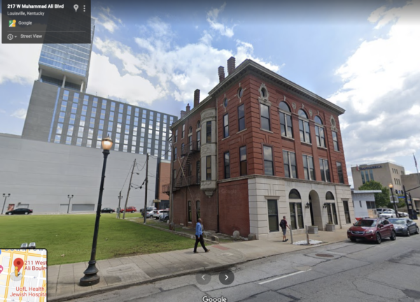 Three-story brick building, Liberty Hall AKA Odd Fellows building in Louisville, KY, is in danger of demolition